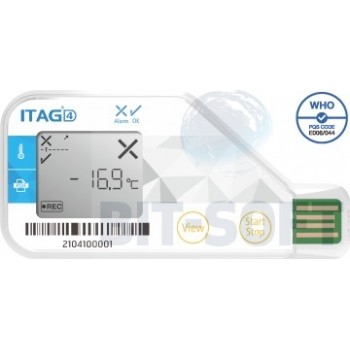 ITAG4 - Jednorazowy rejestrator USB z aprobatą WHO