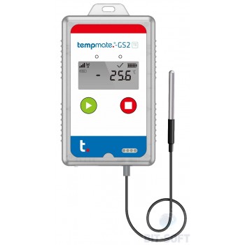 tempmate.®-GS2 TE jednorazowy rejestrator GSM (Lithium Battery)