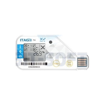 ITAG4 TH - jednorazowy rejestrator wilgotności i temperatury, USB, PDF